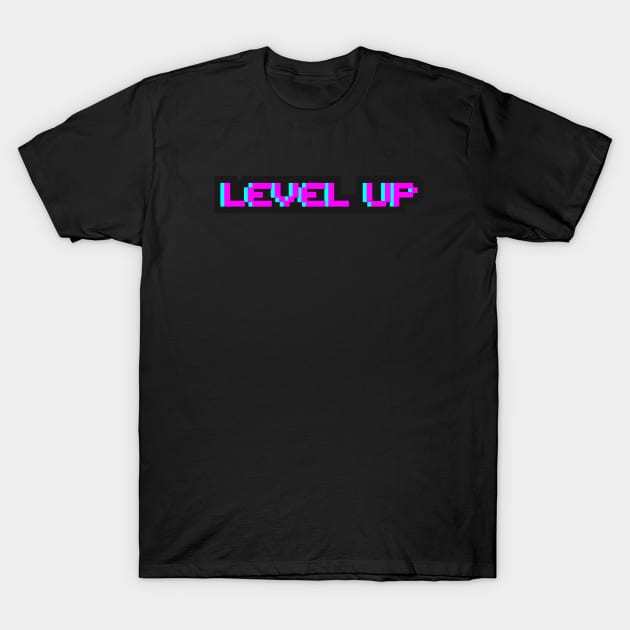 Level Up -Purple Bold T-Shirt by Just In Tee Shirts